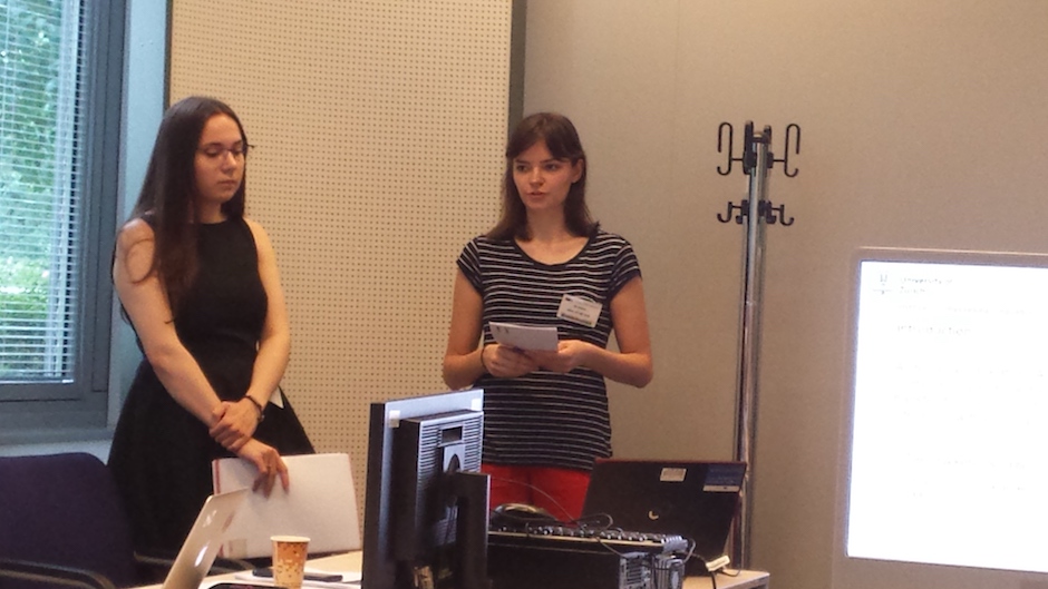 Presentation by the MLTA students Alla Stöckli and Anna Pustova (UZH)