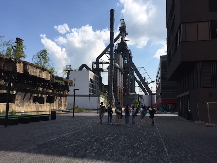 Impressive scenery at the campus of the University of Luxembourg in Esch