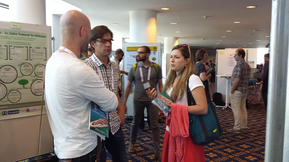 Conversations at poster session at LREC in Portoroz