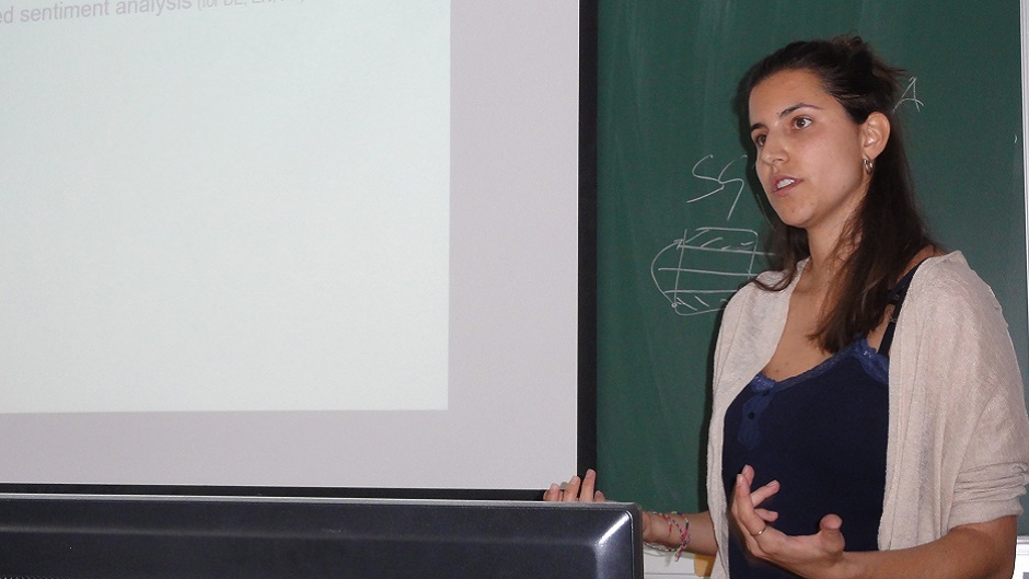 Presentation by the MLTA student Mara Bertamini at JSI