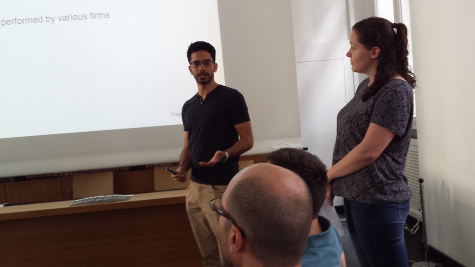 Presentation by the MLTA students Albin Manikkuttyil and Livia Kissling (UZH)